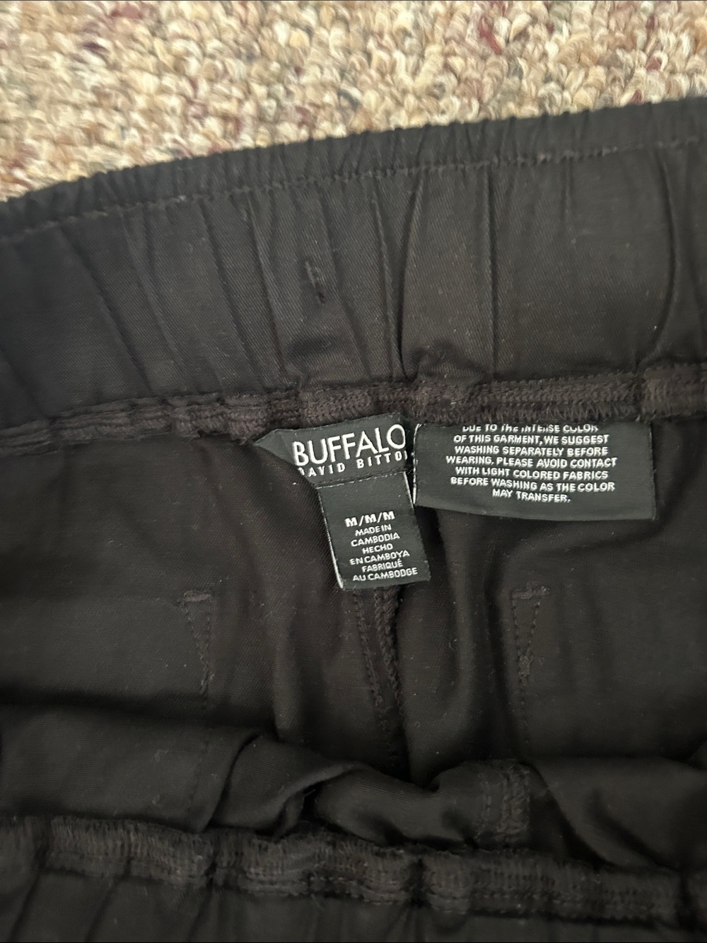 Buffalo David Bitton Drawstring Pants in Khaki - Picture 6 of 8